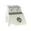 shock extender CNC 2-hole adjustable mounting - silver for Minarelli VPARTS MOTOVEIKALS 21
