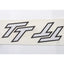 Side cover fairing white black for Zündapp GTS 50, KS 50 DIVERSE / IMPORT MOTOVEIKALS 21