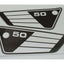 Side cover sticker 100mm 270mm for Yamaha FS 1 Mokick, RD 50 DIVERSE / IMPORT MOTOVEIKALS 21