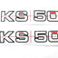 Side cover sticker 2 pieces for Zündapp KS 50 DIVERSE / IMPORT MOTOVEIKALS 21