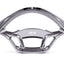 Speedo cover -MOTO NOSTRA, CNC, grey- Vespa GTS 125 (ZAPMA3100, ZAPMA3200, ZAPMA3700), Vespa GTS 150 (ZAPMA3200, ZAPMA3100), Vespa GTS 250 (ZAPM45100), Vespa GTS 300 (ZAPM45200, ZAPM45202, ZAPMA3300), Vespa GTS HPE 300 (ZAPMA3600, ZAPMD310), Vespa GTS Sup MOTO NOSTRA MOTOVEIKALS 21