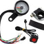 Speedo W/4Lts Mph Blk/Wht DRAG SPECIALTIES DRAG SPECIALTIES MOTOVEIKALS 21