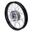 spoke wheel 1.60 x 16 aluminum black for Simson S50, S51, S53, S70, S83, KR51/1, KR51/2 Schwalbe, SR4-1 Spatz, SR4-2 Star, SR4-3 Sperber, SR4-4 Habicht 101 OCTANE MOTOVEIKALS 21