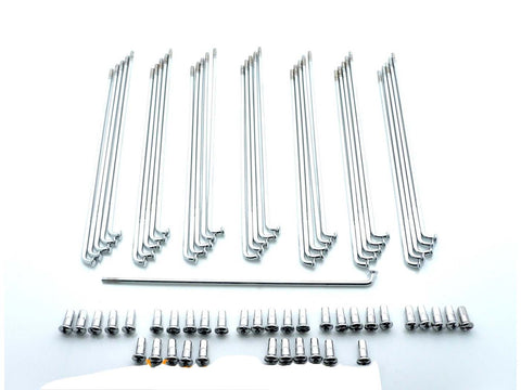 Spokes, chrome 36 181 x 3mm for Zündapp KS 50, GTS 550 Type 517, C 50 Sport 517 DIVERSE / IMPORT MOTOVEIKALS 21