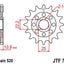 Sprocket Front 14T 520 JT SPROCKETS JT SPROCKETS MOTOVEIKALS 21