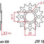 Sprocket Front 14T 520 JT SPROCKETS JT SPROCKETS MOTOVEIKALS 21