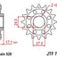 Sprocket Front 15T 520 JT SPROCKETS JT SPROCKETS MOTOVEIKALS 21