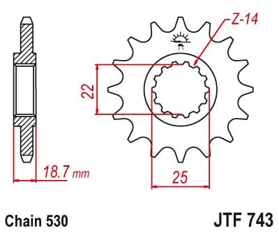Sprocket Front 15T 530 JT SPROCKETS JT SPROCKETS MOTOVEIKALS 21