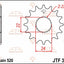 Sprocket Front 16T 520 JT SPROCKETS JT SPROCKETS MOTOVEIKALS 21