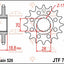 Sprocket Front 16T 520 JT SPROCKETS JT SPROCKETS MOTOVEIKALS 21