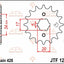 Sprocket Front 17T 428 JT SPROCKETS JT SPROCKETS MOTOVEIKALS 21
