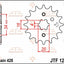 Sprocket Front 17T 428 JT SPROCKETS JT SPROCKETS MOTOVEIKALS 21
