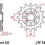 Sprocket Front 17T 520 JT SPROCKETS JT SPROCKETS MOTOVEIKALS 21