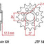 Sprocket Front 17T 520 JT SPROCKETS JT SPROCKETS MOTOVEIKALS 21