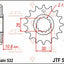 Sprocket Front 17T 532 JT SPROCKETS JT SPROCKETS MOTOVEIKALS 21