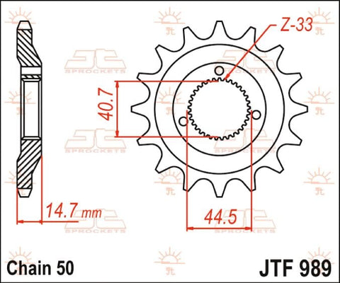 Sprocket Front 21T 530 JT SPROCKETS JT SPROCKETS MOTOVEIKALS 21