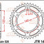 Sprocket Rear 37T 520 JT SPROCKETS JT SPROCKETS MOTOVEIKALS 21