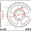Sprocket Rear 38T 428 JT SPROCKETS JT SPROCKETS MOTOVEIKALS 21