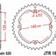 Sprocket Rear 38T 520 Blk JT SPROCKETS JT SPROCKETS MOTOVEIKALS 21