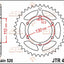 Sprocket Rear 38T 520 JT SPROCKETS JT SPROCKETS MOTOVEIKALS 21