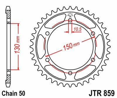 Sprocket Rear 38T 530 Blk JT SPROCKETS JT SPROCKETS MOTOVEIKALS 21