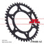 Sprocket Rear 42T 520 Blk JT SPROCKETS JT SPROCKETS MOTOVEIKALS 21