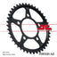 Sprocket Rear 42T 525 Blk JT SPROCKETS JT SPROCKETS MOTOVEIKALS 21