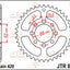 Sprocket Rear 43T 420 JT SPROCKETS JT SPROCKETS MOTOVEIKALS 21