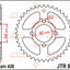 Sprocket Rear 43T 428 JT SPROCKETS JT SPROCKETS MOTOVEIKALS 21