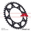 Sprocket Rear 43T 520 Blk JT SPROCKETS JT SPROCKETS MOTOVEIKALS 21