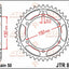 Sprocket Rear 43T 530 JT SPROCKETS JT SPROCKETS MOTOVEIKALS 21