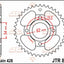Sprocket Rear 45T 428 JT SPROCKETS JT SPROCKETS MOTOVEIKALS 21