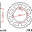 Sprocket Rear 45T 520 Blk JT SPROCKETS JT SPROCKETS MOTOVEIKALS 21