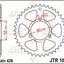 Sprocket Rear 46T 428 JT SPROCKETS JT SPROCKETS MOTOVEIKALS 21