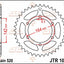 Sprocket Rear 46T 520 JT SPROCKETS JT SPROCKETS MOTOVEIKALS 21