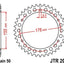 Sprocket Rear 46T 530 JT SPROCKETS JT SPROCKETS MOTOVEIKALS 21
