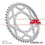 Sprocket Rear 47T 525 Blk JT SPROCKETS JT SPROCKETS MOTOVEIKALS 21