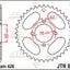 Sprocket Rear 48T 428 JT SPROCKETS JT SPROCKETS MOTOVEIKALS 21