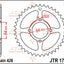 Sprocket Rear 49T 428 JT SPROCKETS JT SPROCKETS MOTOVEIKALS 21