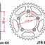 Sprocket Rear 50T 420 Blk JT SPROCKETS JT SPROCKETS MOTOVEIKALS 21