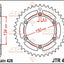 Sprocket Rear 52T 428 JT SPROCKETS JT SPROCKETS MOTOVEIKALS 21