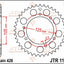 Sprocket Rear 52T 428 JT SPROCKETS JT SPROCKETS MOTOVEIKALS 21