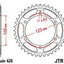 Sprocket Rear 60T 428 JT SPROCKETS JT SPROCKETS MOTOVEIKALS 21