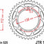 Sprocket Rr Yamaha 45T JT SPROCKETS JT SPROCKETS MOTOVEIKALS 21