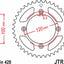 Sprocket Rr Yamaha 51T JT SPROCKETS JT SPROCKETS MOTOVEIKALS 21