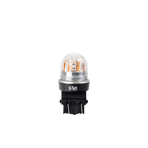Spuldze Blister 1x Diode LED M-TECH Platinum P27/7W 15x2835SMD 12-24V CANBUS, Red M-TECH MOTOVEIKALS 21