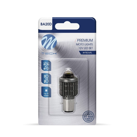 Spuldze Blister 1x LED BA20D 3570SMD white M-TECH MOTOVEIKALS 21