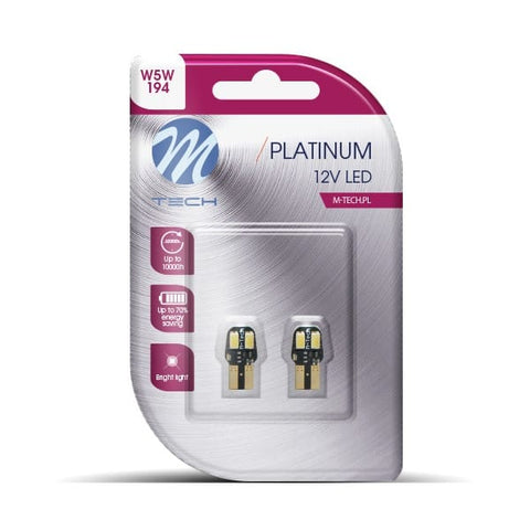 Spuldze Blister 2x LED L806W - W5W CANBUS 4xSMD5630 White M-TECH MOTOVEIKALS 21