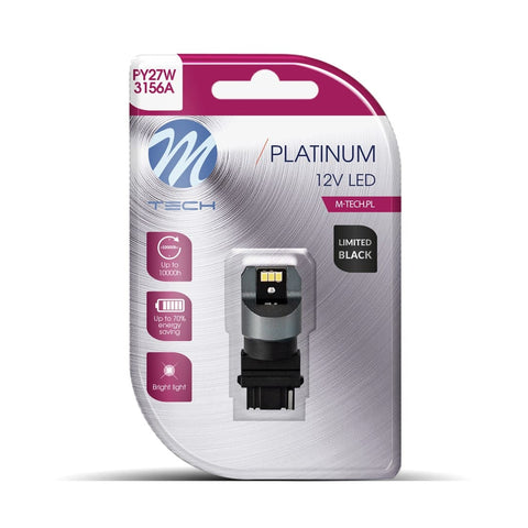 Spuldze Blister M-TECH Platinum Limited Black LB845R-01B - T20 W21/5W, 12-24V 1x Dioda LED 6x3020SMD, CANBUS M-TECH MOTOVEIKALS 21
