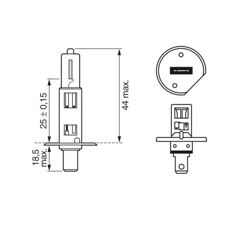 Spuldze BOSCH halogens H1 12V max. 55W BOSCH MOTOVEIKALS 21